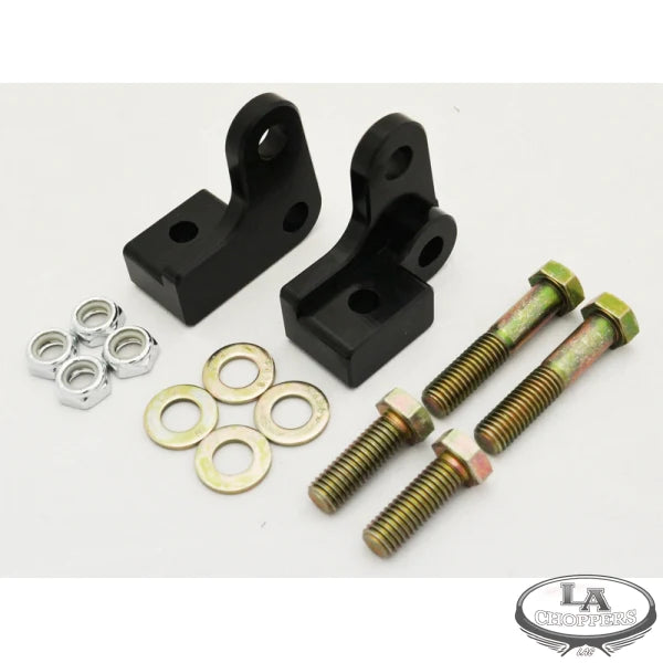 LA CHOPPERS Rear Lowering Kit - Black Powder Coated - Lowers 1" - Rear Lowering Kit - L'89-'99 XL - LA-7500-03