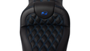 SADDLEMEN Roadsofa Seat - with Backrest - Blue Stitch - FL '08-'23 A808-07R-182BLU - PartsOutlet.com.au