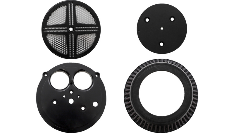 BARON XXX Air Cleaner - Black - Yamaha '09-'21 V-Star 950 - BA-2313-00B - PartsOutlet.com.au