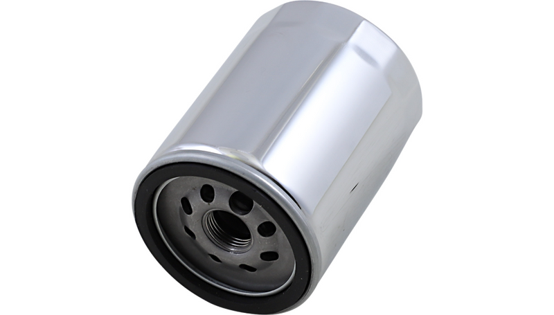 DRAG SPECIALTIES Oil Filter - Chrome - Harley-Davidson 2017-2024 - M8 14-0020CNU - PartsOutlet.com.au
