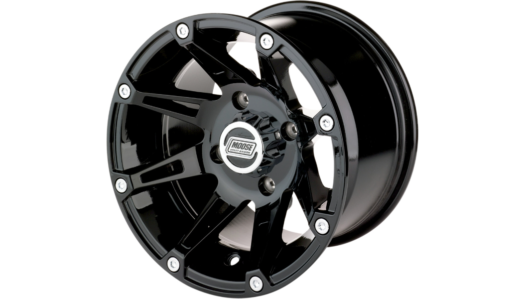 MOOSE UTILITY Wheel - 387X - Rear - Black - 14x8 - 4/136 - 4+4 - 387MO148136GB4