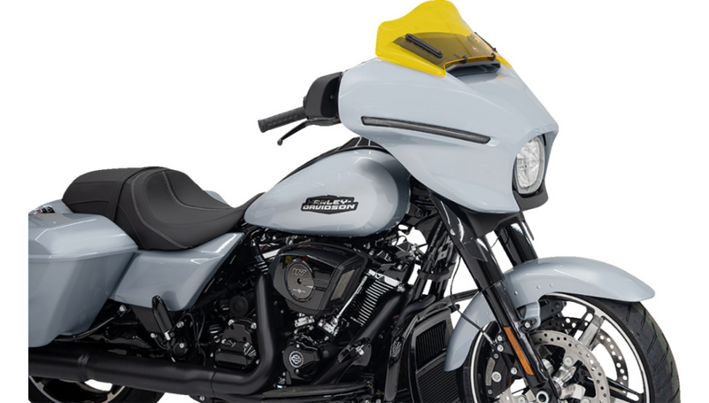 KLOCK WERKS Kolor Flare Windshield - 8" - Yellow - Street Glide FLHX 2024+ - KWW-01-0730