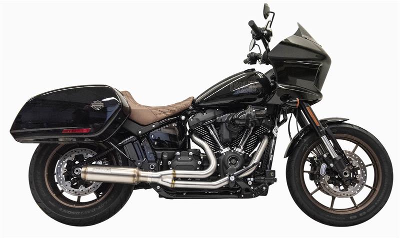 BASSANI XHAUST Road Rage Stainless 2-into-1 Exhaust System - Super Bike Muffler - '18-'22 Softail - 1S78SS