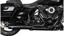 S&S CYCLE S&S Cycle Diamondback 2-1 50 State Exhaust System, Guardian Black with Black Endcap for 2017-'22 M8 Touring Models - 550-1027A - PartsOutlet.com.au