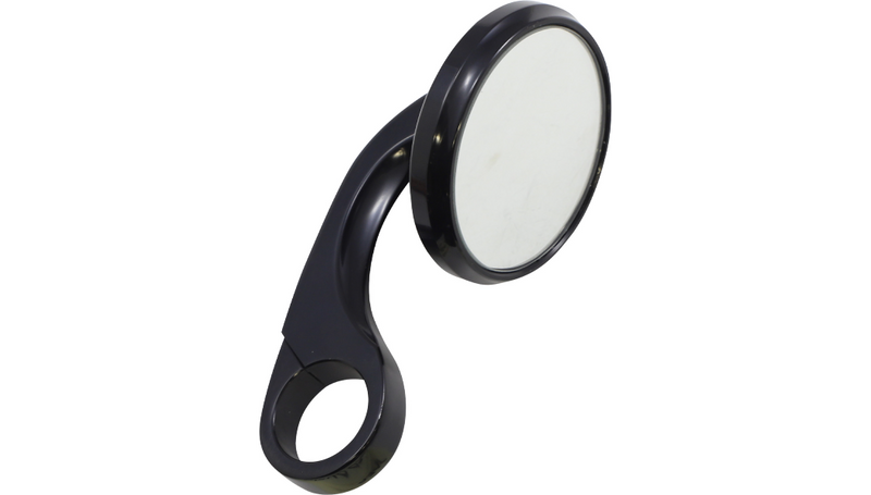 TODD'S CYCLE Mirror - Shooter - Side View - Round - Black - 1" - 0640-0748
