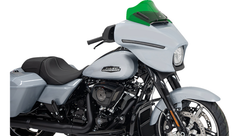 KLOCK WERKS Kolor Flare Windshield - 8" - Green - Street Glide FLHX 2024+ - KWW-01-0731