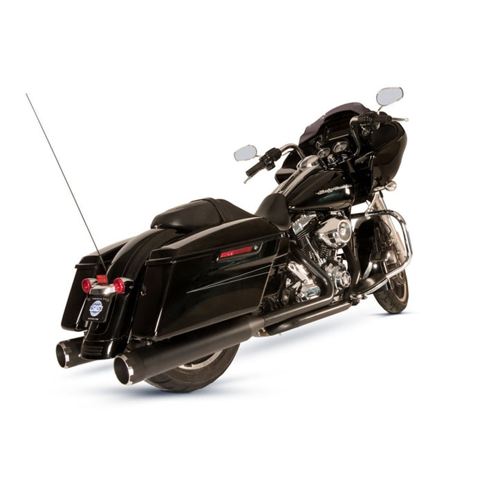 S&S CYCLE EL DORADO EXHAUST SYSTEM for 2009–2016 TOURING MODELS–Black with Black Thruster End Cap 550-0679B