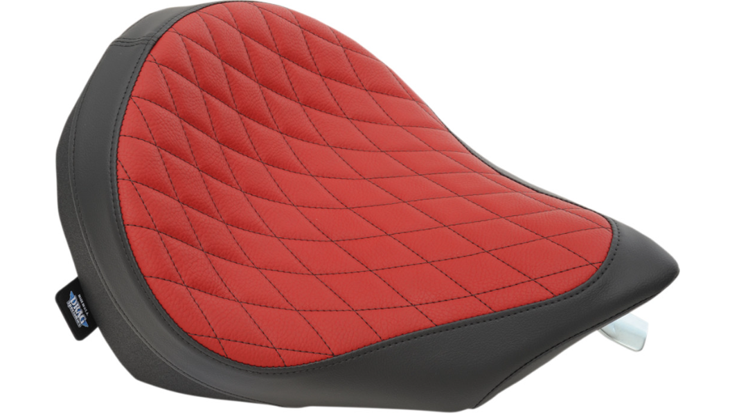 DRAG SPECIALTIES Low Solo Seat - Double Diamond - Red - 18" Victory Vegas 2003-2017 - 0810-1885