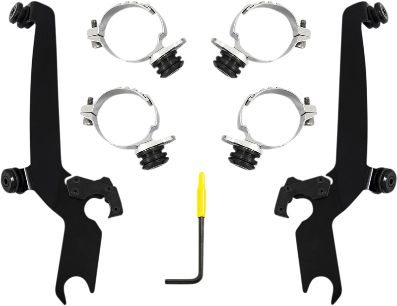 MEMPHIS SHADES Sportshield Trigger Lock Complete Mount Kit - Black - XL 2016-2022 - MEB2055 - PartsOutlet.com.au