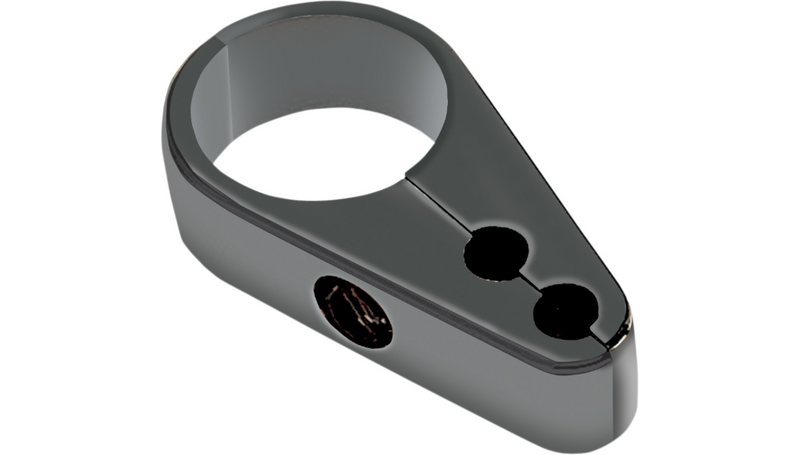 DRAG SPECIALTIES Cable Clamp - Dual Throttle - Die-Cast - 1" Frame - Black - 11-0052GB