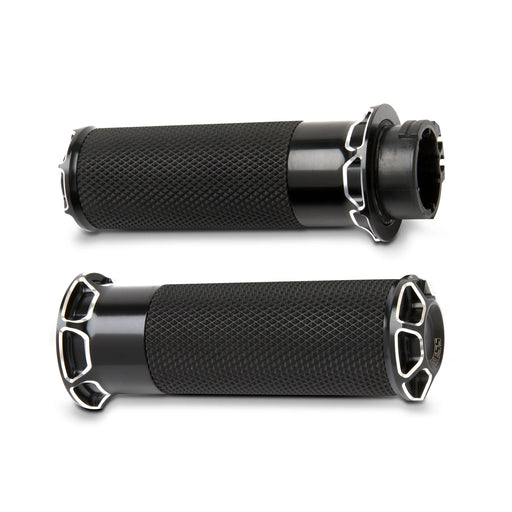 ARLEN NESS BEVELED® GRIPS, BLACK - CABLE THROTTLE - 07-331 - PartsOutlet.com.au