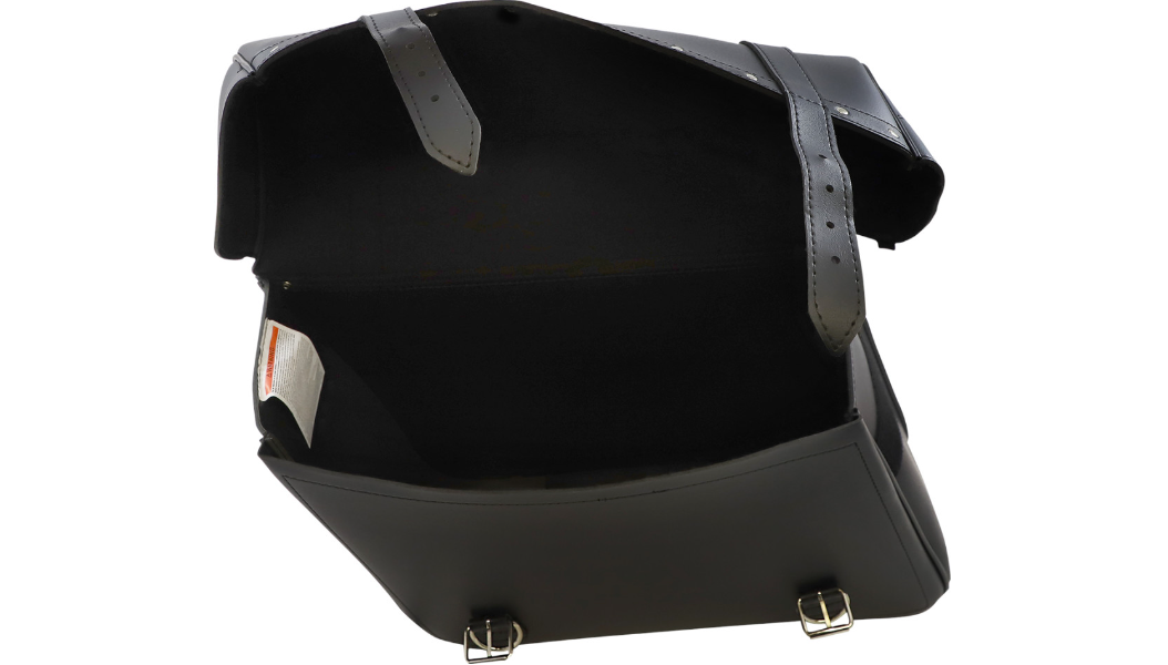 SADDLEMEN Highwayman Rivet Slant-Style Saddlebags - Jumbo - Pair - X021-03-042 - PartsOutlet.com.au