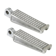 BILTWELL Sanderson Footpegs - Polished - Silver - 7001-302-01 - PartsOutlet.com.au