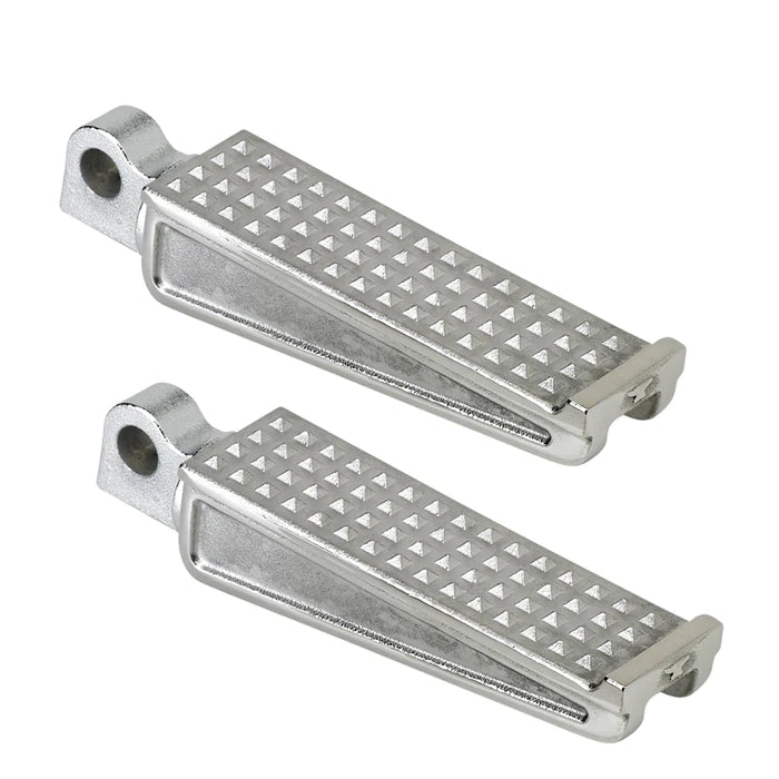 BILTWELL Sanderson Footpegs - Polished - Silver - 7001-302-01 - PartsOutlet.com.au