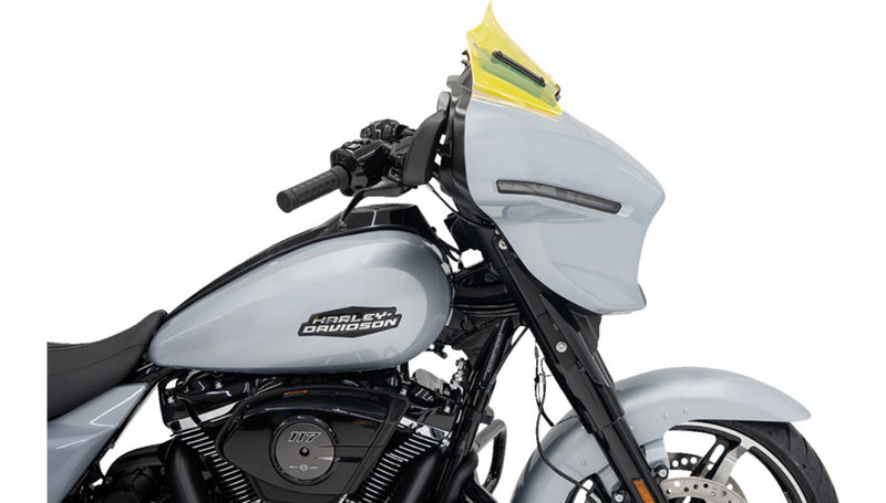 KLOCK WERKS Kolor Flare Windshield - 8" - Yellow Ice - 2024+ Street Glide FLHX - KWW-01-0725