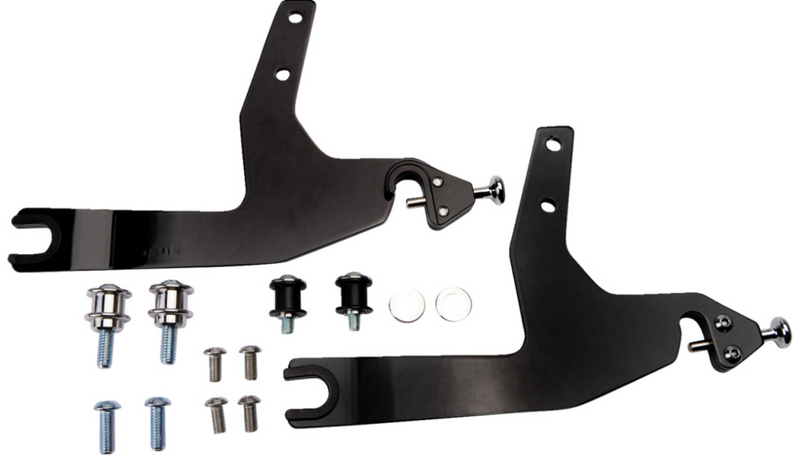 COBRA Backrest Kit - 14" - Black - '00-'17 Softail - 602-2041B