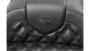 SADDLEMEN RoadSofa Seat - without Backrest - Carbon Fiber - Lattice Stitch - FLTR/FLHX '23-'24 - 823-07-20600 - PartsOutlet.com.au