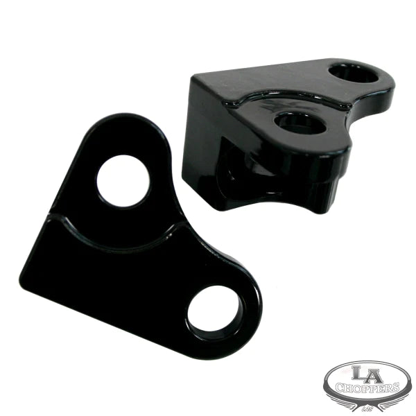 LA CHOPPERS Rear Lowering Kit - Black Powder Coated - Lowers 1.5" - '85-'96 FL LA-7500-02