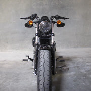 BILTWELL Handlebar - Mustache - Black - SLOTTED - 6013-2016 - PartsOutlet.com.au