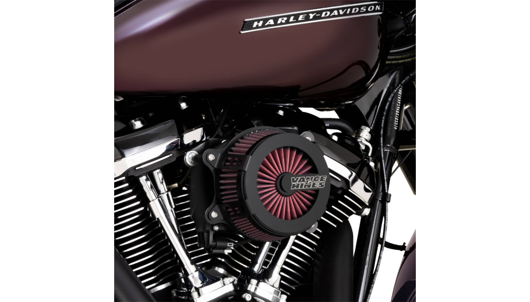 VANCE & HINES VO2 Cage Fighter Air Intake Kit - Black Contrast - Harley-Davidson 2017-2023 - 40366 - PartsOutlet.com.au