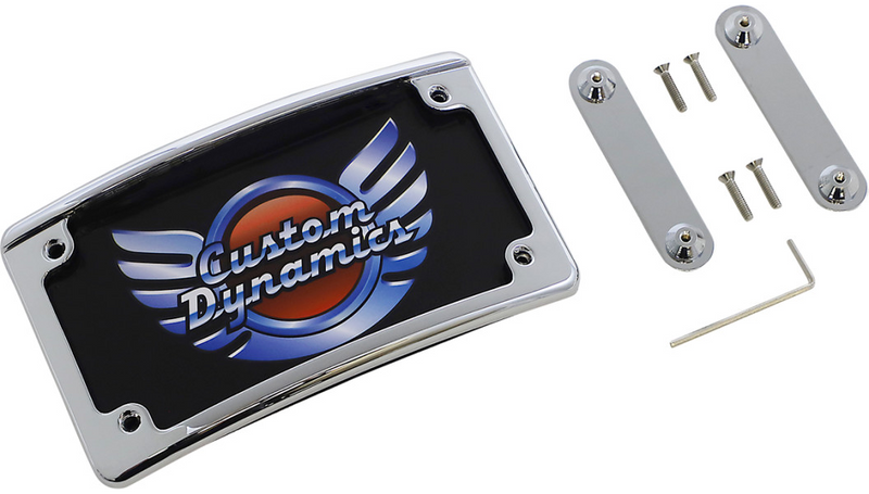 CUSTOM DYNAMICS License Plate Frame - LED - Chrome - FL '14-'22 - LPF-RAD-CVO-C