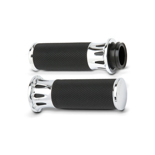 ARLEN NESS DEEP CUT® FUSION GRIPS, CHROME - CABLE - 07-316 - PartsOutlet.com.au