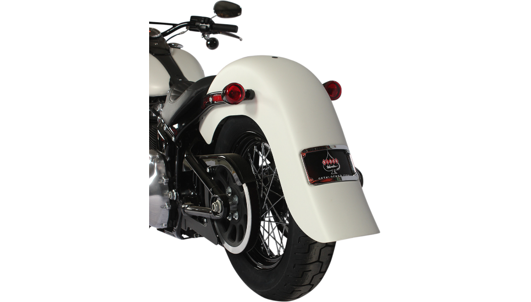 KLOCK WERKS Benchmark Rear Fender - Frenched - Steel - Softail '18-'21 - KWF-02-0541-F