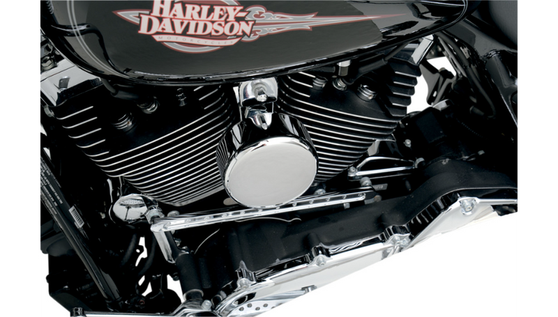 DRAG SPECIALTIES Round Horn Cover - Harley-Davidson 1986-2024 - Chrome 76636 - PartsOutlet.com.au