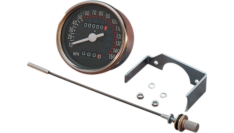 DRAG SPECIALTIES 3-1/8" - Dash Mount Speedometer - FX '73-'84 - 72307