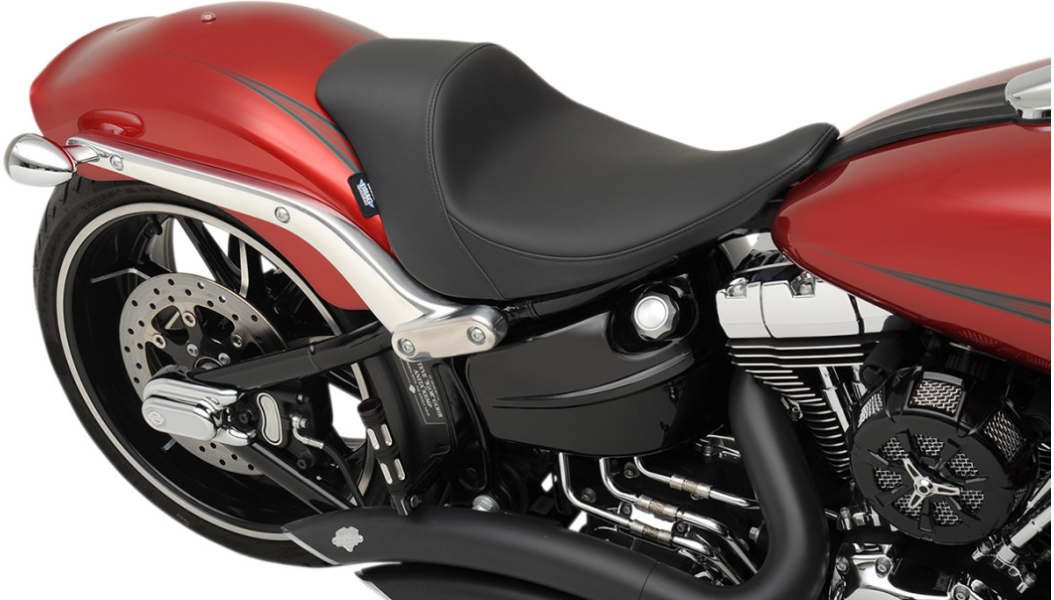 DRAG SPECIALTIES EZ-Solo Seat - Smooth - Solar-Reflective Leather - 24" - FXSB '13-'17 - 0802-0922