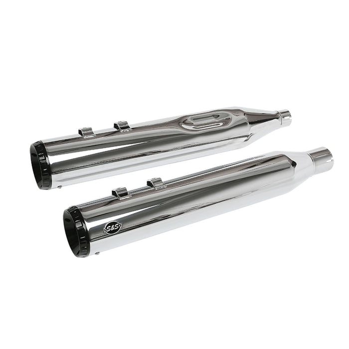 S&S CYCLE GNX SLIP-ON Mufflers for 2017+ M8 TOURING MODELS — Chrome - 550-0991 - PartsOutlet.com.au