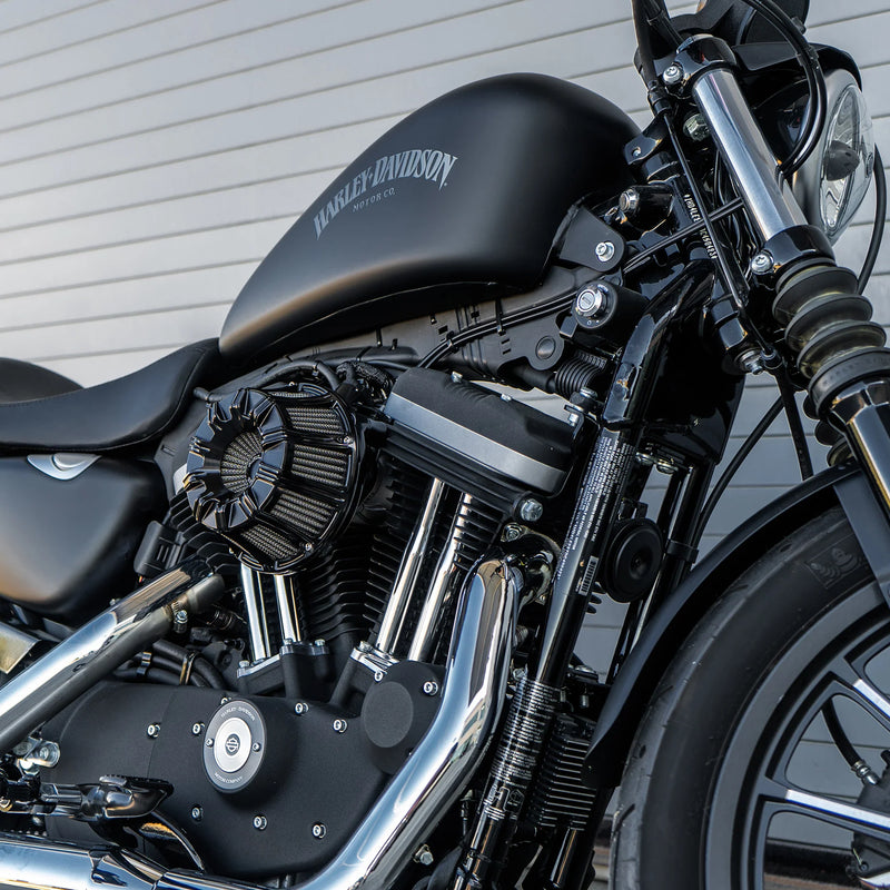 ARLEN NESS 10-GAUGE® INVERTED SERIES AIR CLEANER, ALL BLACK - 17-up M8 MODELS - 600-008 - PartsOutlet.com.au