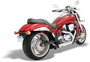 BASSANI XHAUST Pro Street Turn Out Exhaust - Suzuki Boulevard 2006-2009 - Chrome - M109R SM9-3TO - PartsOutlet.com.au