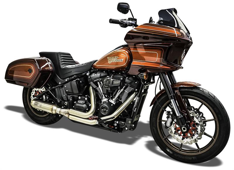 BASSANI XHAUST Road Rage Stainless 2-into-1 Exhaust System - Super Bike Muffler - '18-'22 Softail - 1S78SS