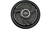 S&S CYCLE Torker Air Cleaner Cover in Gloss Black with Machined Highlights for all Stealth Applications - 170-0206 - PartsOutlet.com.au