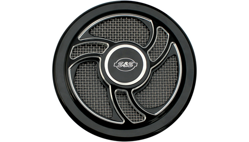 S&S CYCLE Torker Air Cleaner Cover in Gloss Black with Machined Highlights for all Stealth Applications - 170-0206 - PartsOutlet.com.au