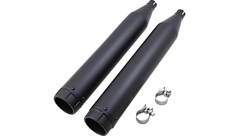 VANCE & HINES 4-1/2" Torquer Mufflers for FL '95-'16 - Black - 46673