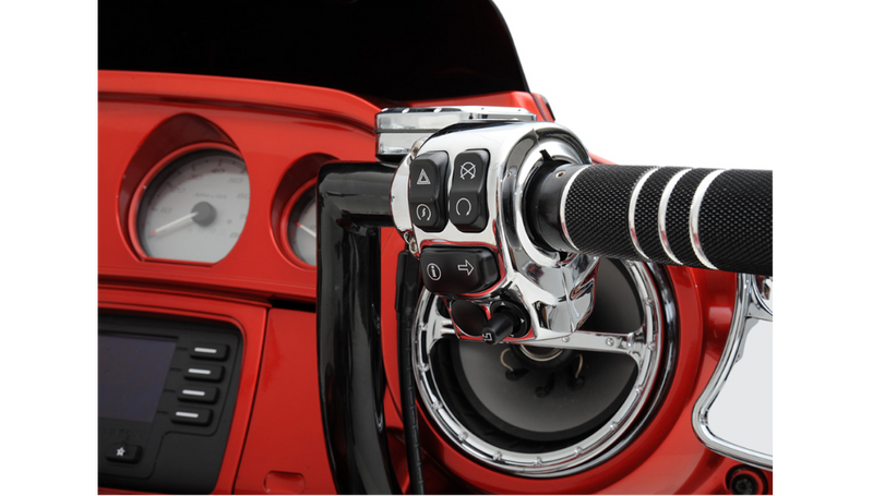 DRAG SPECIALTIES Switch Housing - Harley-Davidson 2014-2024 - Chrome H07-0772-A - PartsOutlet.com.au