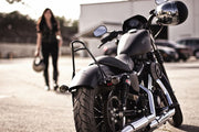 BURLY BRAND Sissy Bar - Short - Black - '06-'17 Dyna B13-1504B - PartsOutlet.com.au
