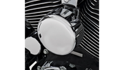 DRAG SPECIALTIES Round Horn Cover - Harley-Davidson 1986-2024 - Chrome 76636 - PartsOutlet.com.au