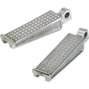 BILTWELL Sanderson Footpegs - Polished - Silver - 7001-302-01 - PartsOutlet.com.au