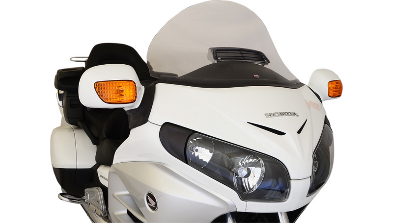 KLOCK WERKS Flare Windshield - Clear - 16" - Vented - Honda GL1800 '01-'17 - KWW-06-0261