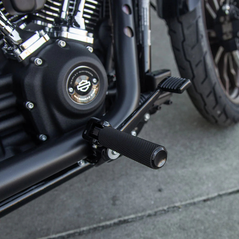 ARLEN NESS KNURLED FOOTPEGS, BLACK - 18-SOFTAIL PASSENGER - 07-943 - PartsOutlet.com.au