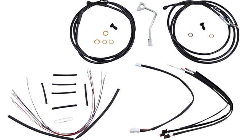 BURLY BRAND Control Kit - 16" Ape Hanger Handlebars - ABS - Road Glide '15-'16 - B30-1180