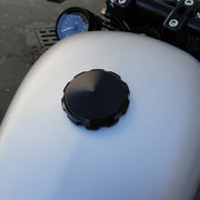 JOKER MACHINE Smooth Gas Cap - Black - Harley-Davidson 1993-2023 - 10-442B - PartsOutlet.com.au