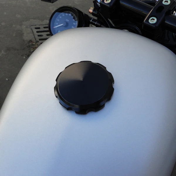 JOKER MACHINE Smooth Gas Cap - Black - Harley-Davidson 1993-2023 - 10-442B - PartsOutlet.com.au