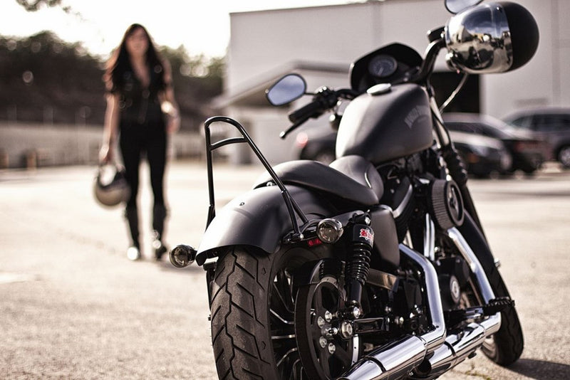 BURLY BRAND Sissy Bar - Short - Black - '04-'22 Touring B13-1500B - PartsOutlet.com.au