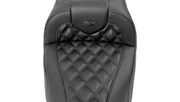 SADDLEMEN RoadSofa Seat - without Backrest - Carbon Fiber - Lattice Stitch - FLTR/FLHX '23-'24 - 823-07-20600 - PartsOutlet.com.au