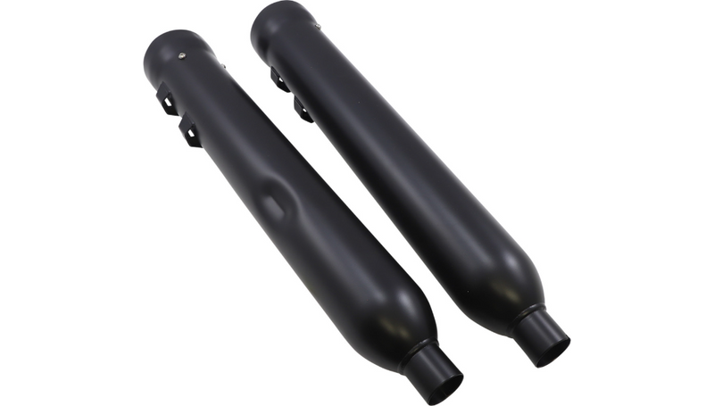 COBRA Neighbor Hater Mufflers for '95-'16 Bagger - Black 6107RB - PartsOutlet.com.au