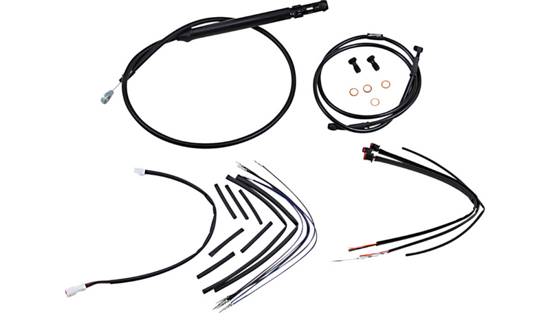 BURLY BRAND Control Kit - 12" Ape Hanger Handlebars - Softail '18-'24 - B30-1259